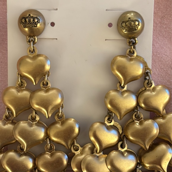 Juicy Couture Hearts Chandelier Earrings - Picture 2 of 3